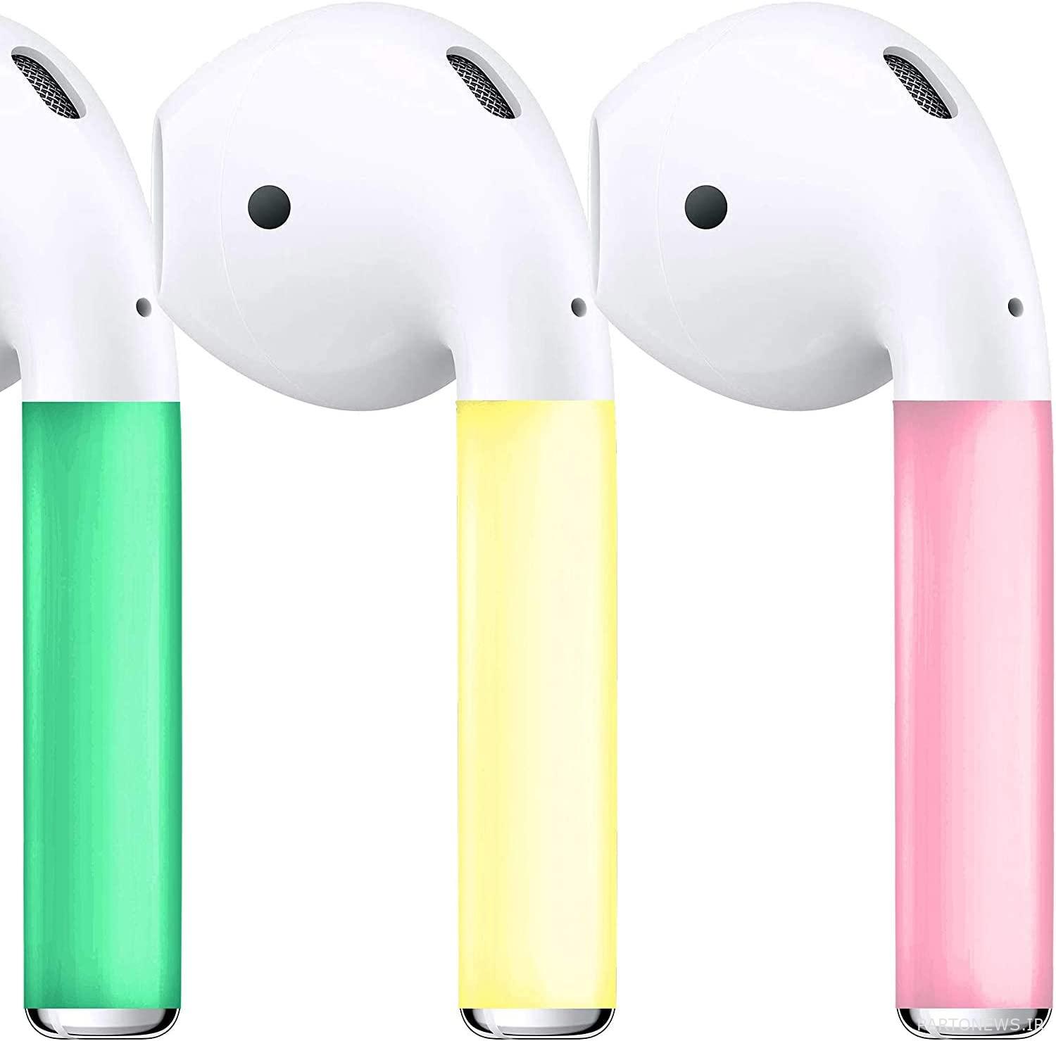 پوست AirPods زرد