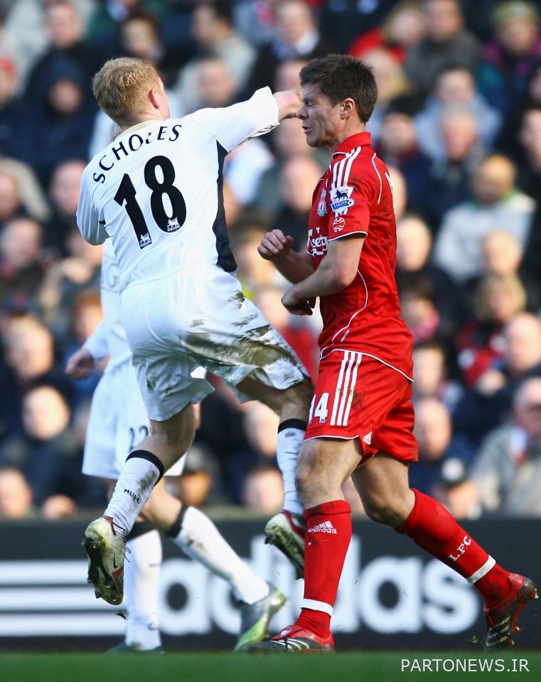 اسکولز با کاشت آلونسو در صورتش به یک سبیل رسید