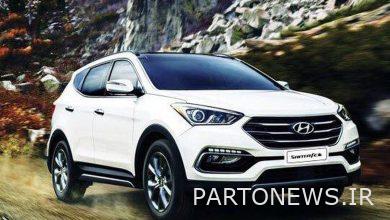 قیمت سانتافه ۶ میلیارد تومان + جدول قیمت خودروهای وارداتی نهم فروردین