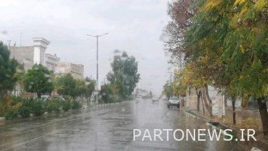 Strong wind blowing and rising dust in the south of Tehran