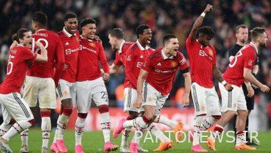 England FA Cup  The victory of the Red Devils in penalty kicks/Manchester derby in the final