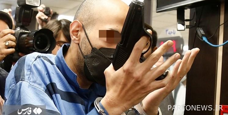 Reconstruction of the armed robbery scene from a bank + photos and videos
