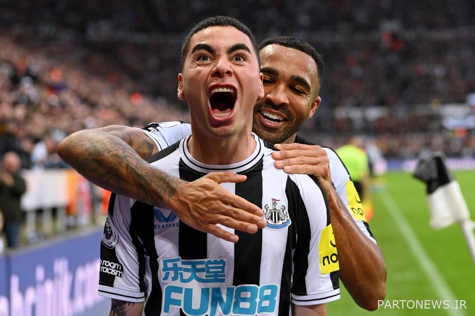 11 گل آلمیرون در لیگ الهام بخش فصل نیوکاسل بوده است