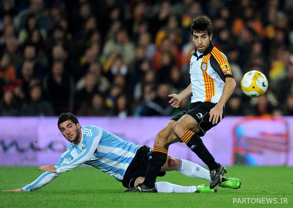 اولگوئر برای کاتالونیا مقابل اسپانیا بازی کرد