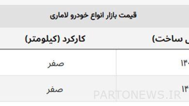 تغییر ۱۵۰ میلیونی قیمت لاماری! + جدول کامل