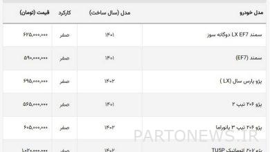 خودروی پرطرفدار ایران خودرو ارزان شد + لیست خودروهای ایرانی