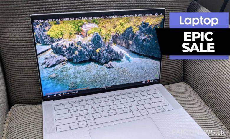 Dell Memorial Day sale 2023 -- Dell laptop on a sofa chair