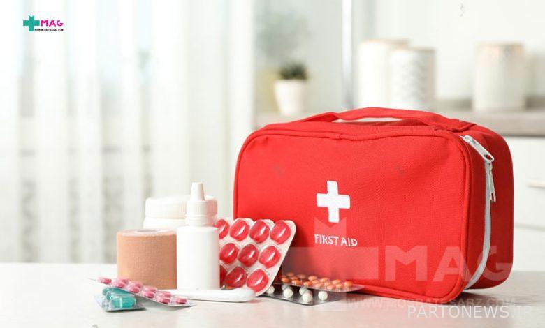 First aid kit for travel