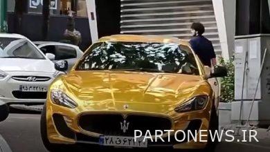 این خودرو مازراتی طلایی با پلاک ملی در خیابان های تهران چه می کند؟ + فیلم