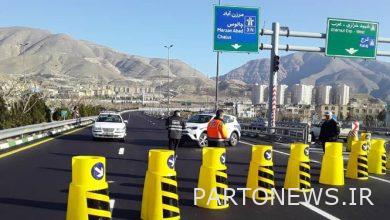 قطع طريق طهران - الشمال السريع ومحور قندوان