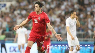 Sardar Azmoun was the best player in the Kafa final