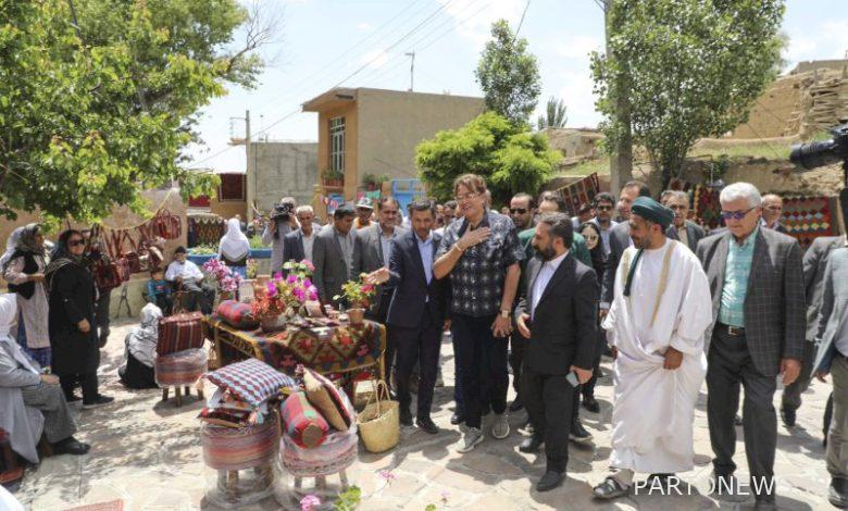 زيارة رئيس المجلس العالمي للحرف اليدوية لمعرض الحرف اليدوية أمباران مدينة جليم الوطنية
