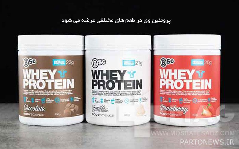 Types of whey protein