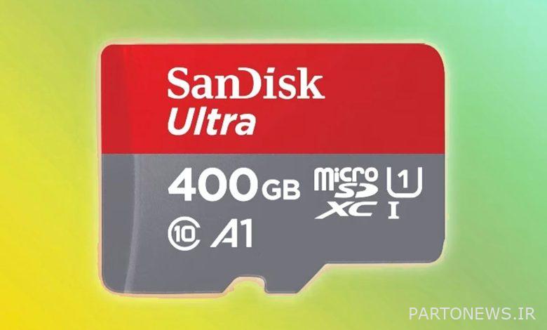 SanDisk 400GB MicroSD card