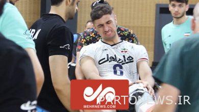 The moment of the painful injury of the promising Iranian volleyball star - Mehr news agency Iran and world's news