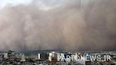 Storm and strong wind on the way to Tehran and Alborz