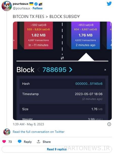 What is the BRC20 token? A look at Bitcoin memecoins Tweet comparison of transaction fees on BRC20 token