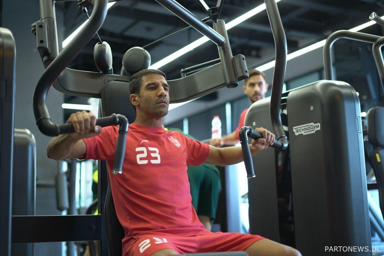 Pictures of today's Persepolis training in the gym