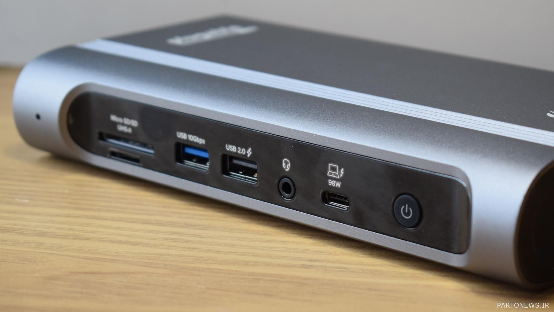 عکسهای بررسی ایستگاه اتصال چهار نمایشگر تاندربولت 4 و USB4 (TBT4-UDZ)