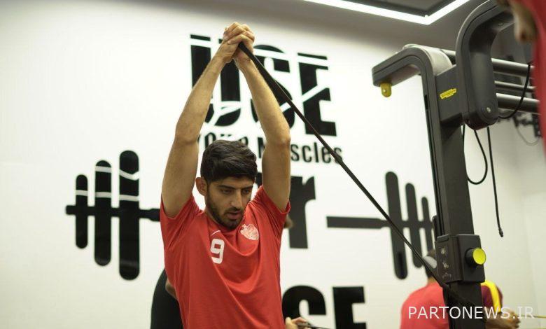 Pictures of today's Persepolis training in the gym