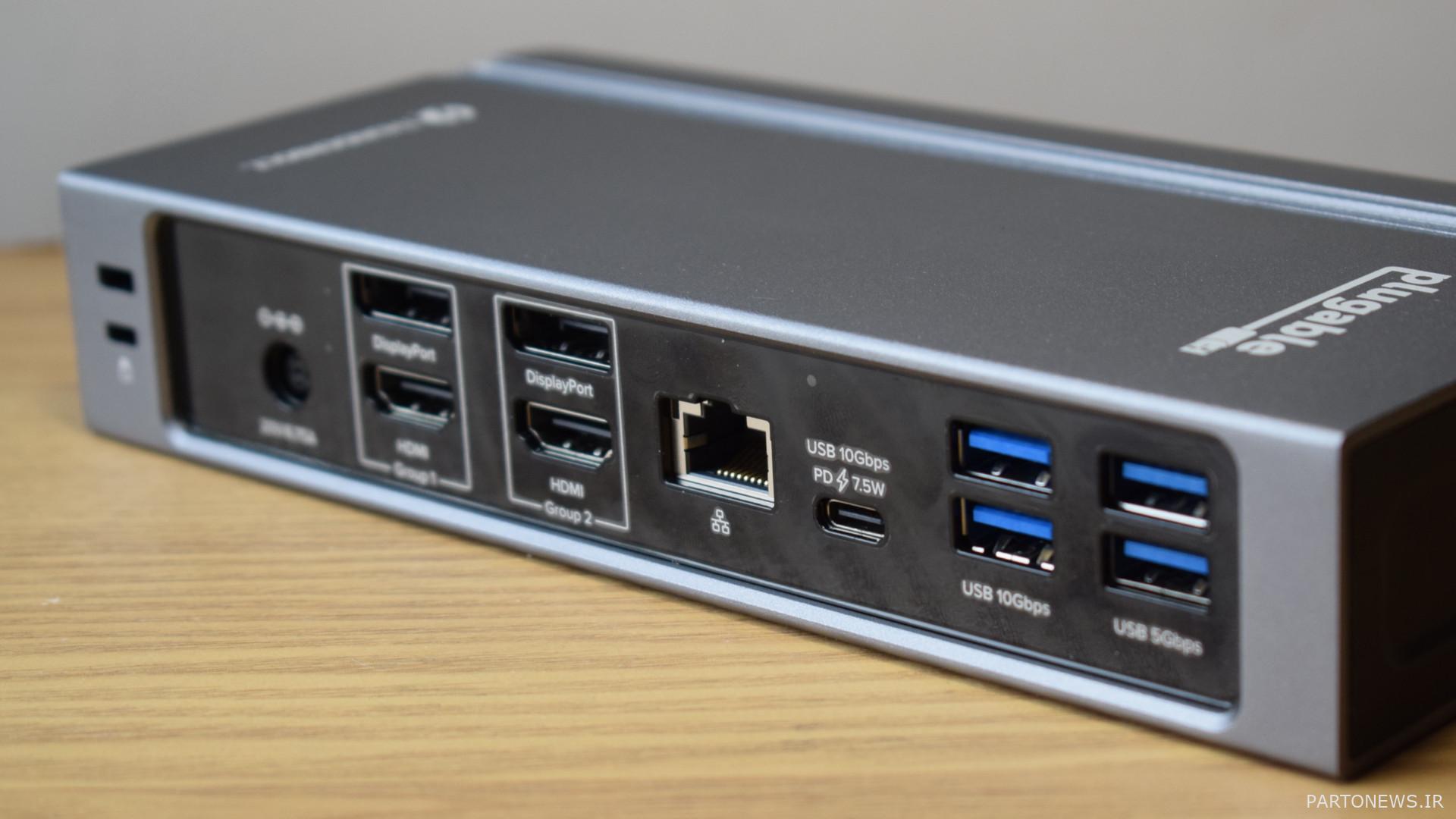 عکسهای بررسی ایستگاه اتصال چهار نمایشگر تاندربولت 4 و USB4 (TBT4-UDZ)