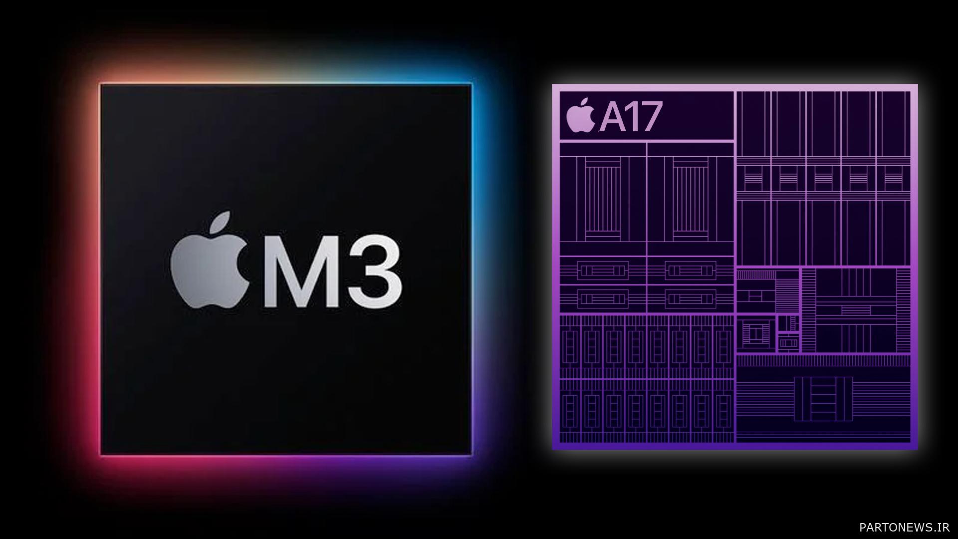 تراشه M3 و A17 Bionic