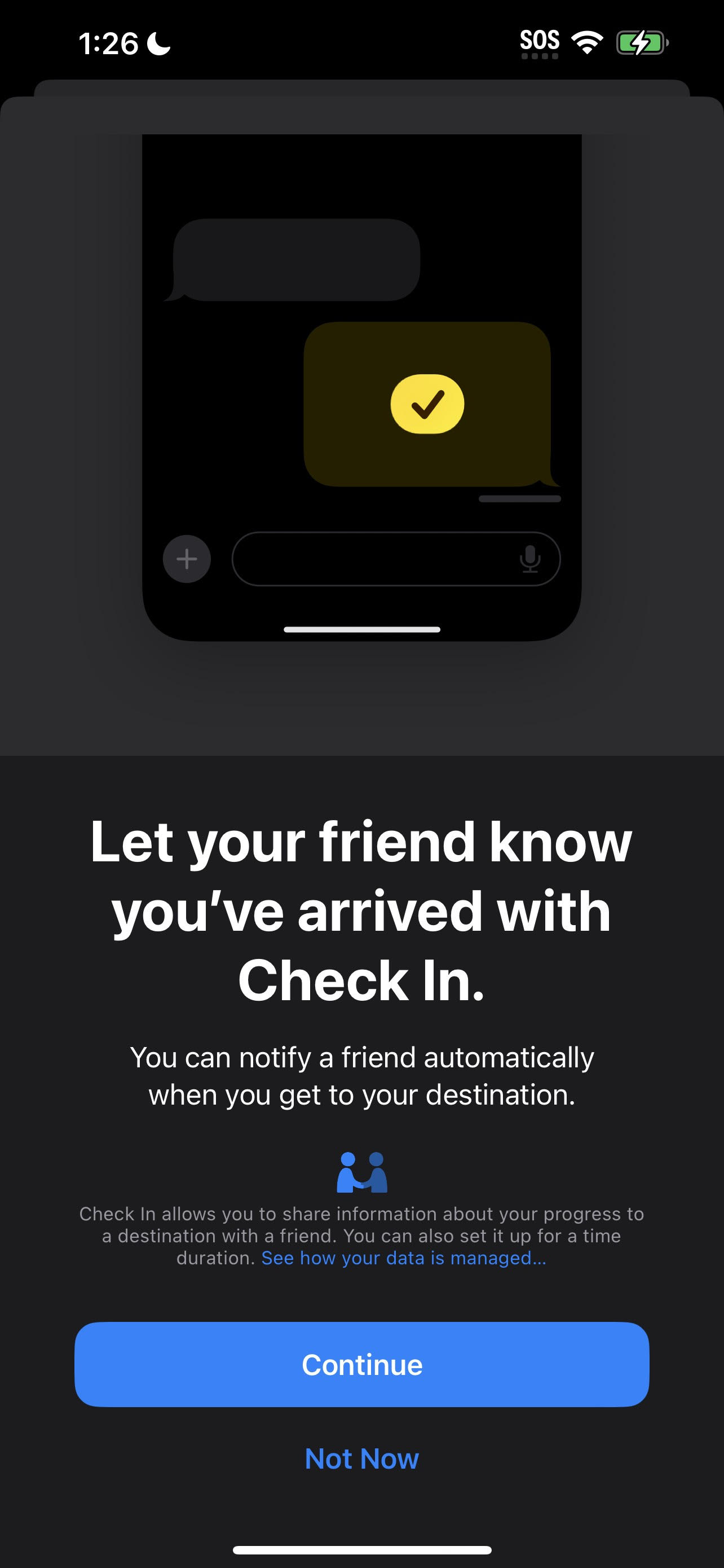نحوه استفاده از iOS 17 Check in