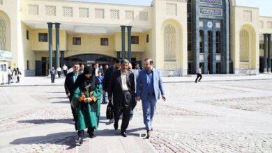 وصل وزير التراث الثقافي إلى أصفهان