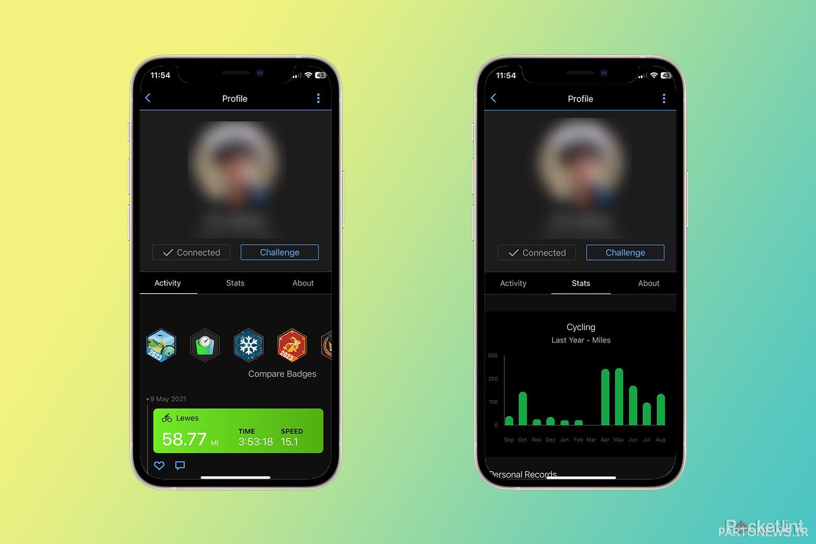 برگه فید خبری garmin connect