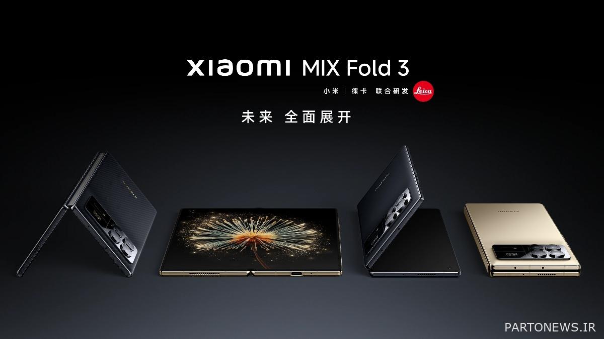 شیائومی Mix Fold 3 باریکترین گوشی هوشمند تاشو جهان است: Snapdragon 8 Gen 2 SoC، دوربینهای Leica