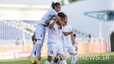 Olympic selection  The superiority of Iran against Afghanistan in the first half