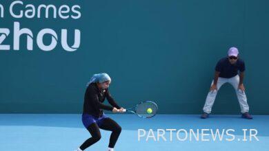 Asian games  The Iranian tennis player caught a cold after arriving in China