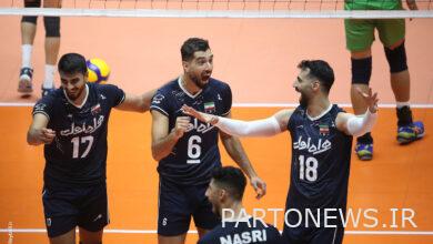 The commotion of Urmia fans after winning a set of Iran's national volleyball team - Mehr news agency  Iran and world's news