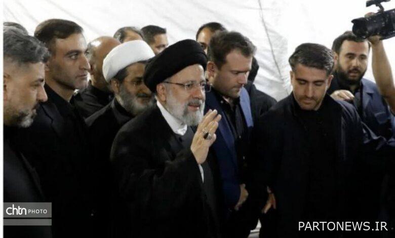 The President's visit to the processions of the holy shrine of Razavi and Imam Hassan Mojtabi's (a.s.) tea house
