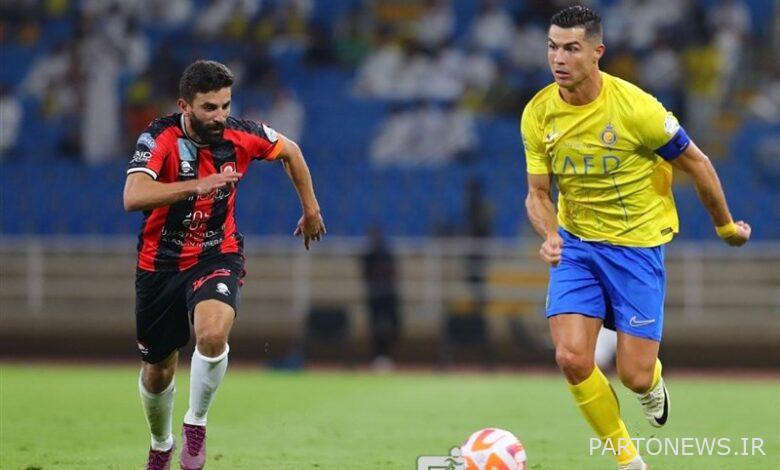 Al-Nasr's victory with Ronaldo's goal before traveling to Tehran