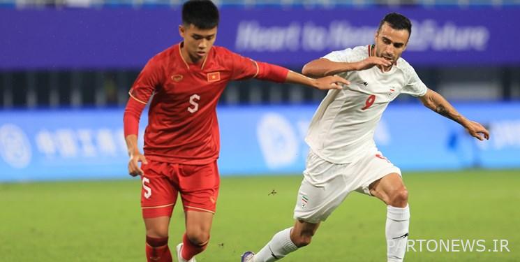Asian games The superiority of Iran's hopes against Vietnam in the first half