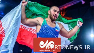 Honorary round of Amir Hossein Zare with the colorful flag of our country - Mehr News Agency |  Iran and world's news