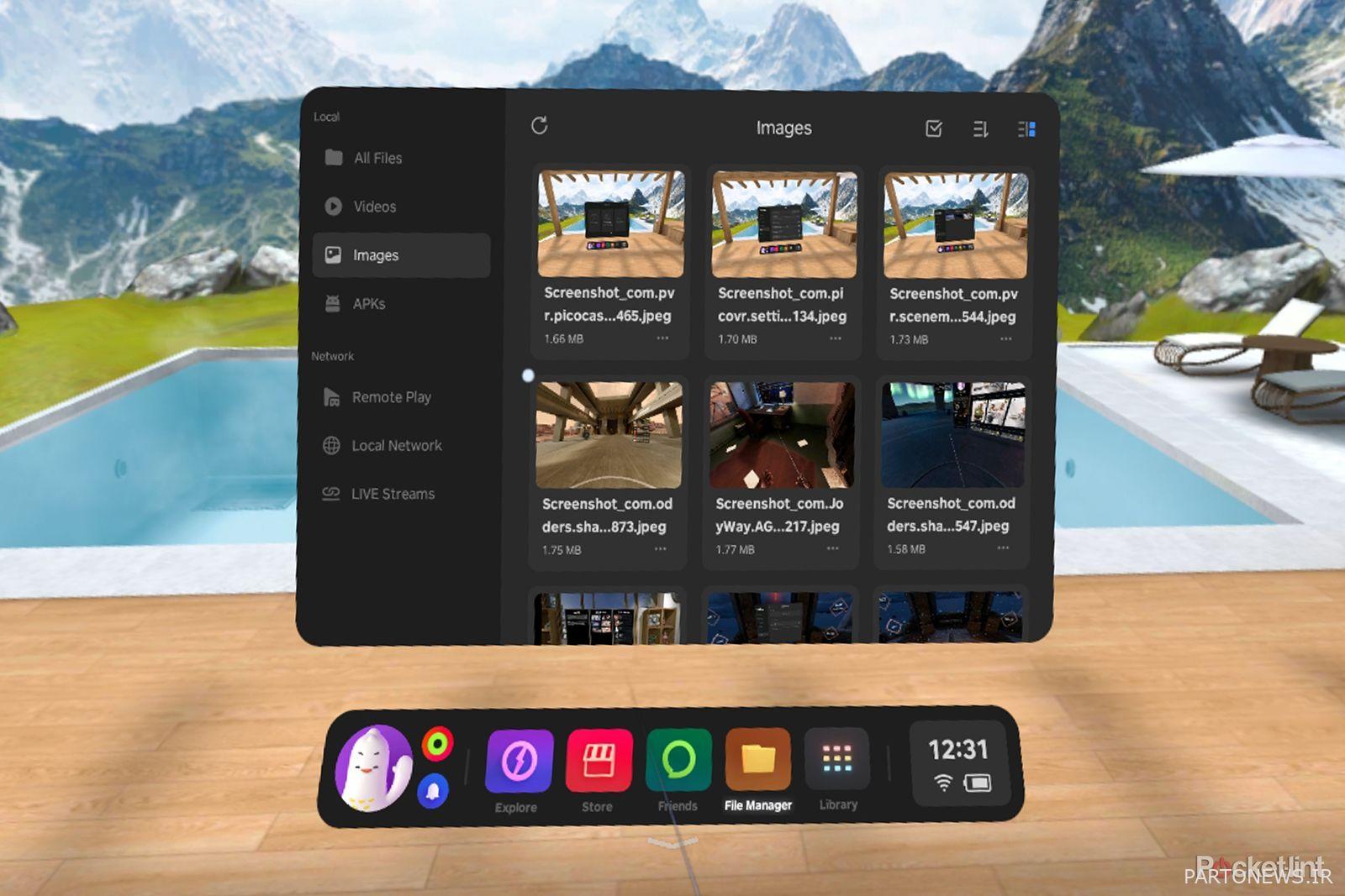 اسکرین شات های Pico 4