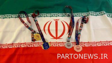 Colorful medals of powerlifting nationals in Mongolia