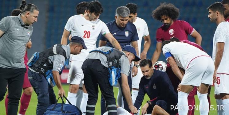 Continuing the treatment of the defender of Persepolis under the supervision of the medical staff of the national team