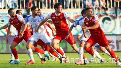 Premier league table  Persepolis left Esteghlal alone at the top