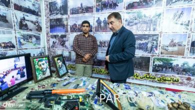 Arya Heritage News Agency - Director General of Hamadan Cultural Heritage visited the 12th National Exhibition "Book of Sacred Defense and Resistance"