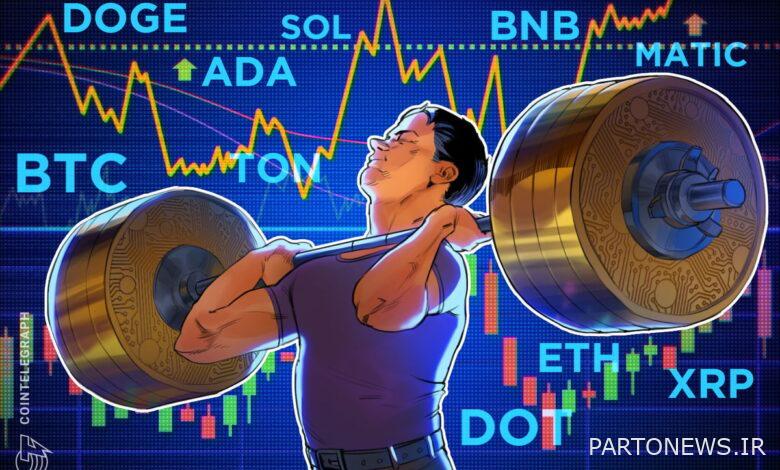 BTC، ETH، BNB، XRP، ADA، DOGE، SOL، TON، DOT، MATIC