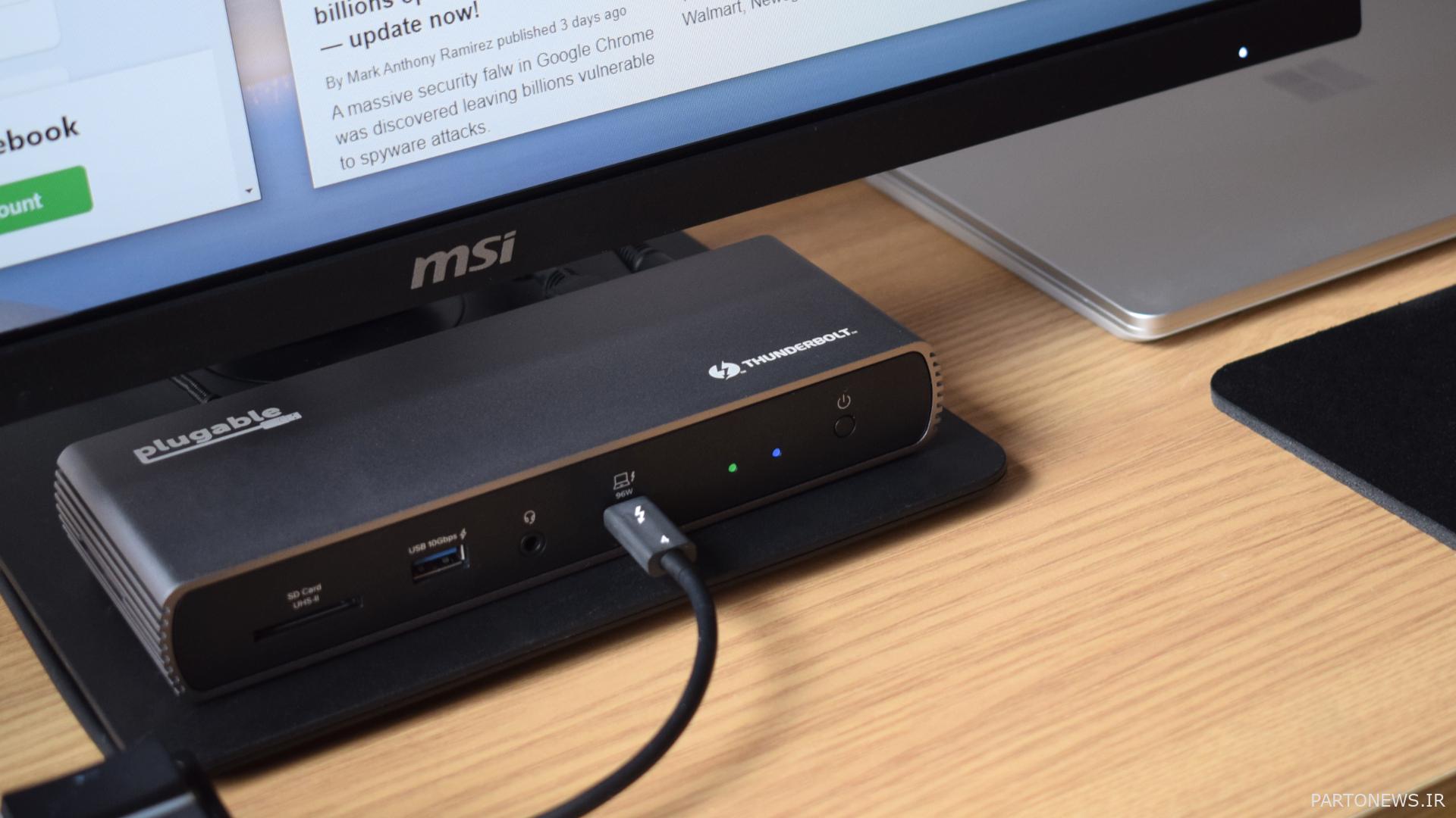 عکس‌های قابل بررسی تاندربولت 4 و ایستگاه اتصال HDMI USB4