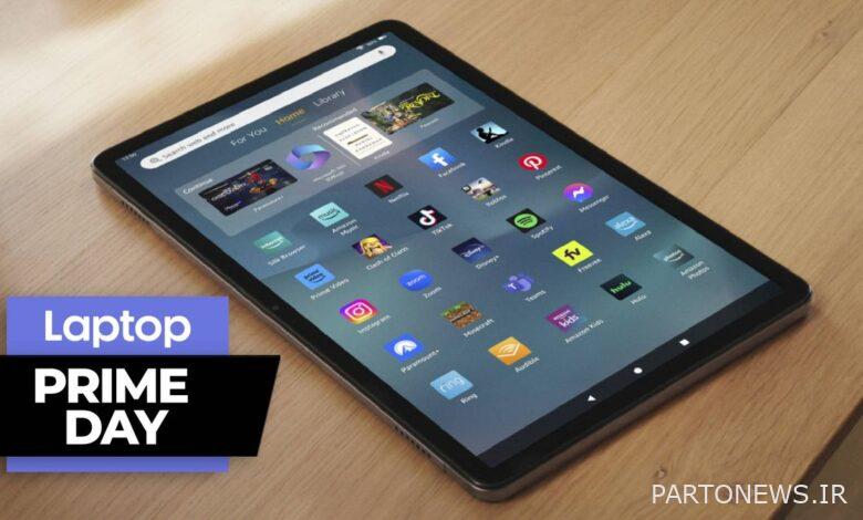 prime day fire tablet deals, fire max 11 tablet on wooden table