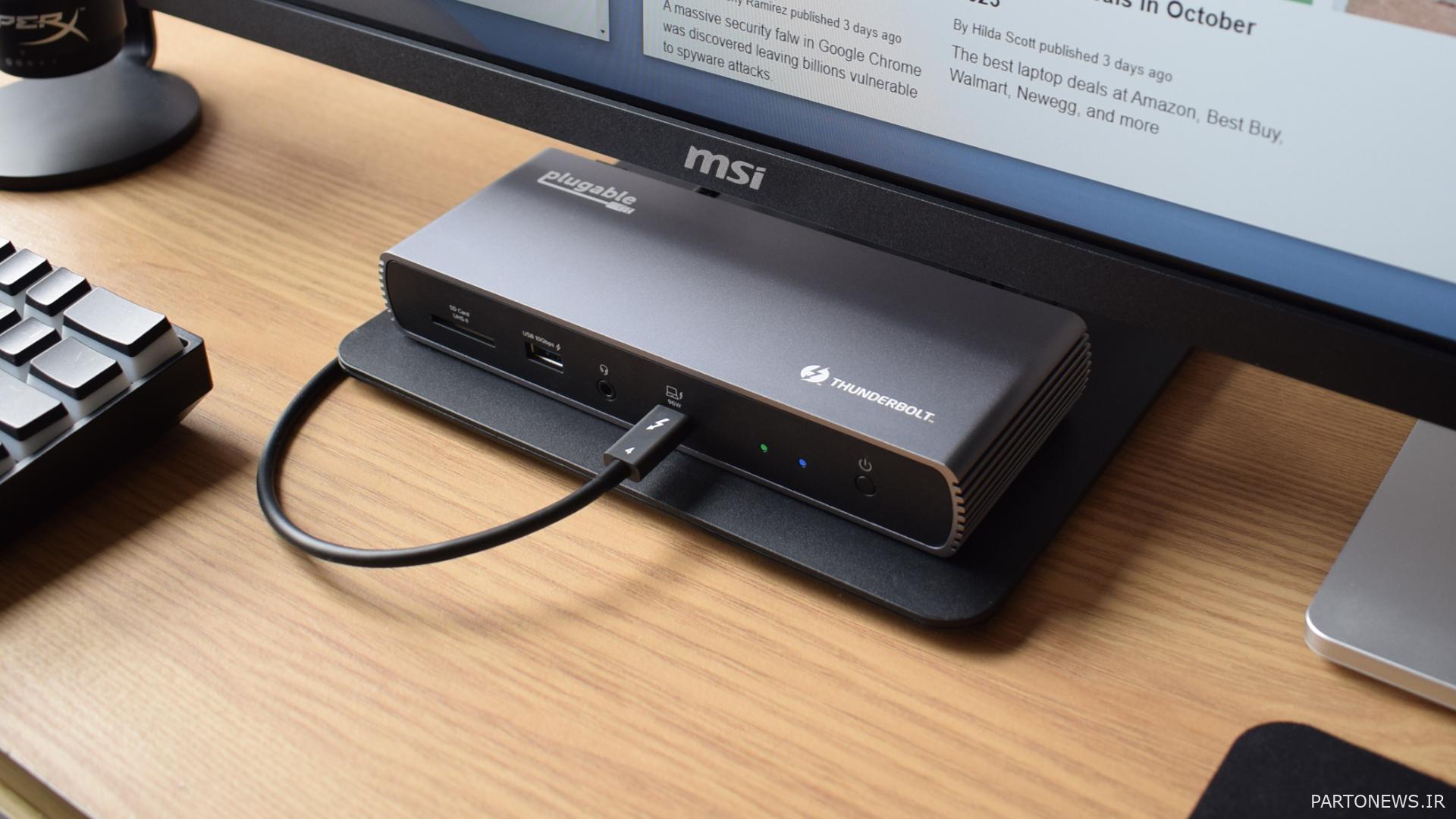 عکس‌های قابل بررسی تاندربولت 4 و ایستگاه اتصال HDMI USB4
