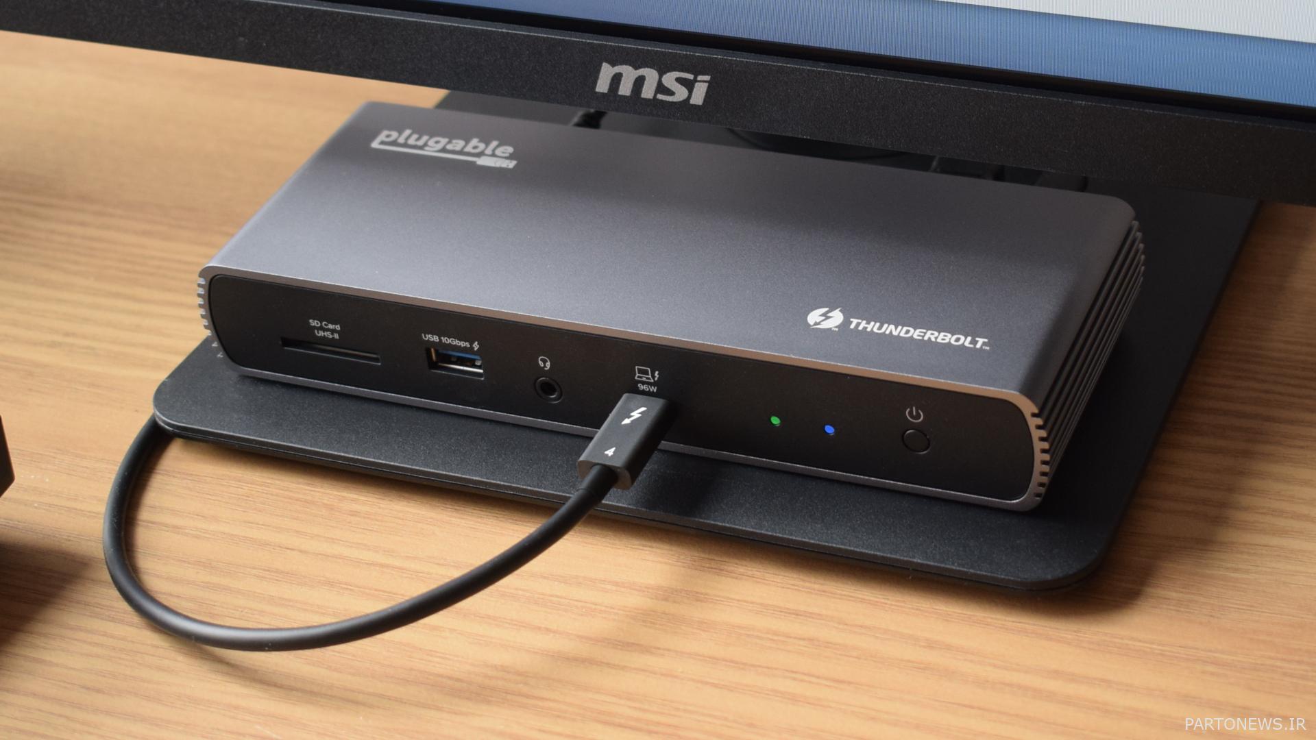 عکس‌های قابل بررسی تاندربولت 4 و ایستگاه اتصال HDMI USB4