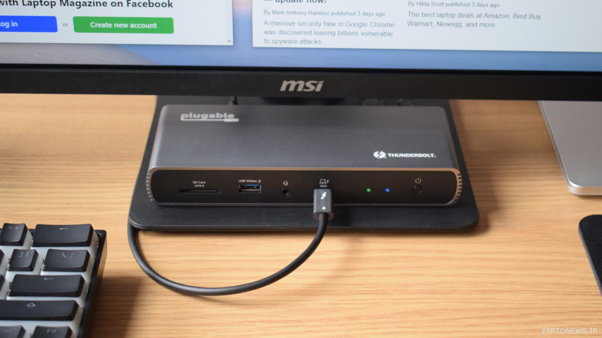 عکس‌های قابل بررسی تاندربولت 4 و ایستگاه اتصال HDMI USB4