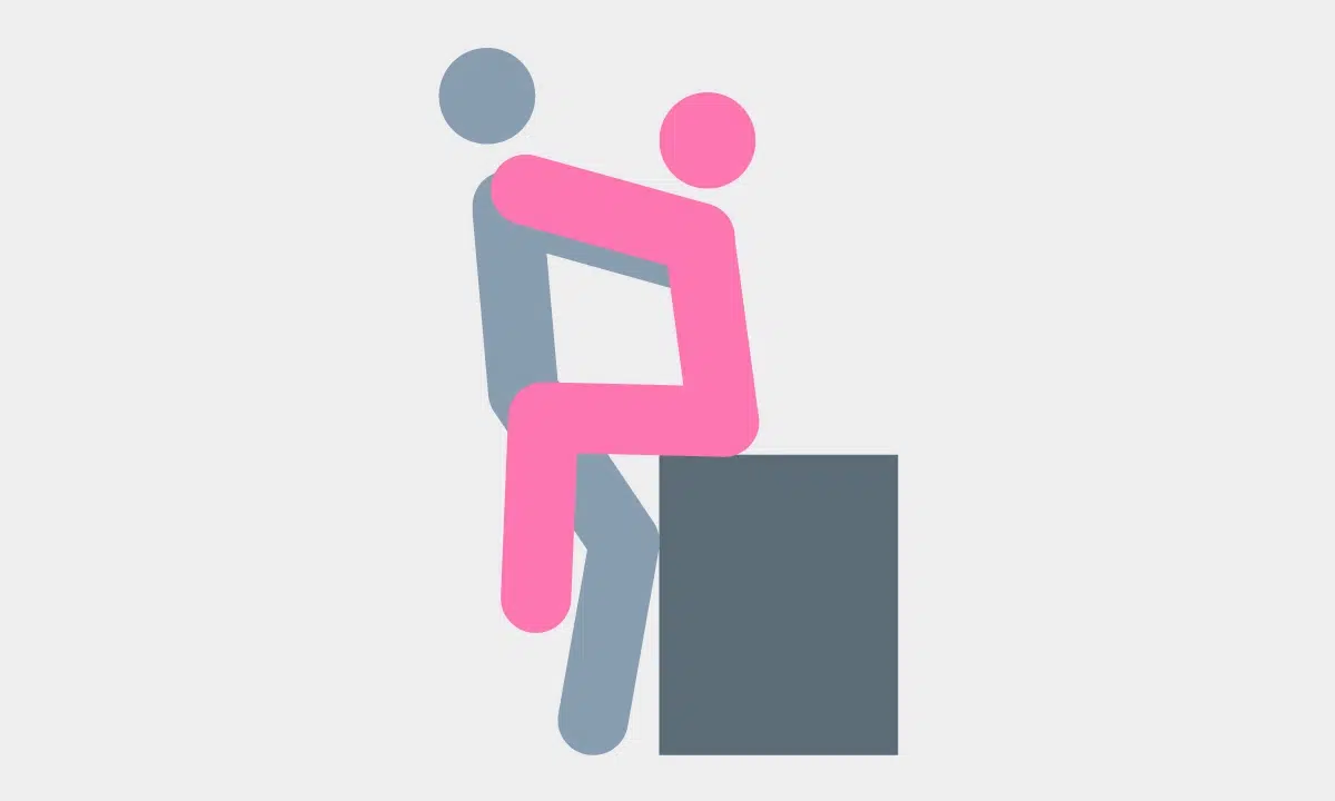 Sexual position in the kitchen