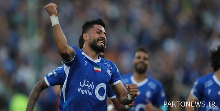 Esteghlal's one-half victory against Tractor with former defender scoring
